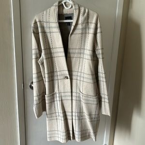 RW&Co sweater coat soft plaid